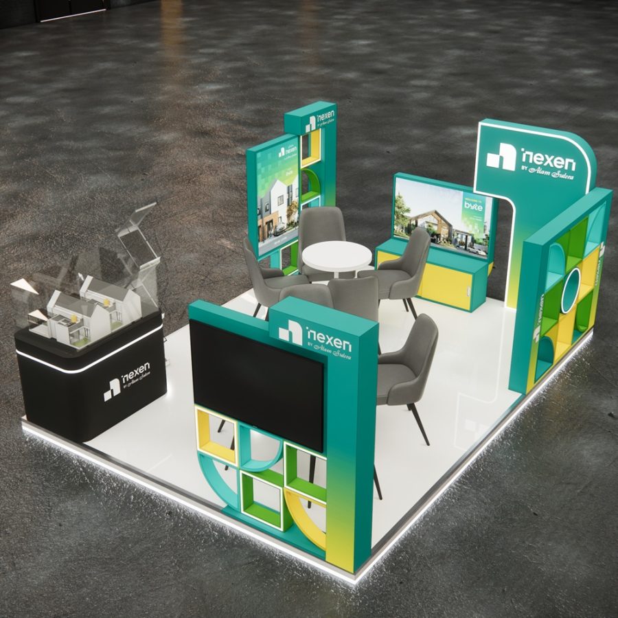 Booth pameran premium